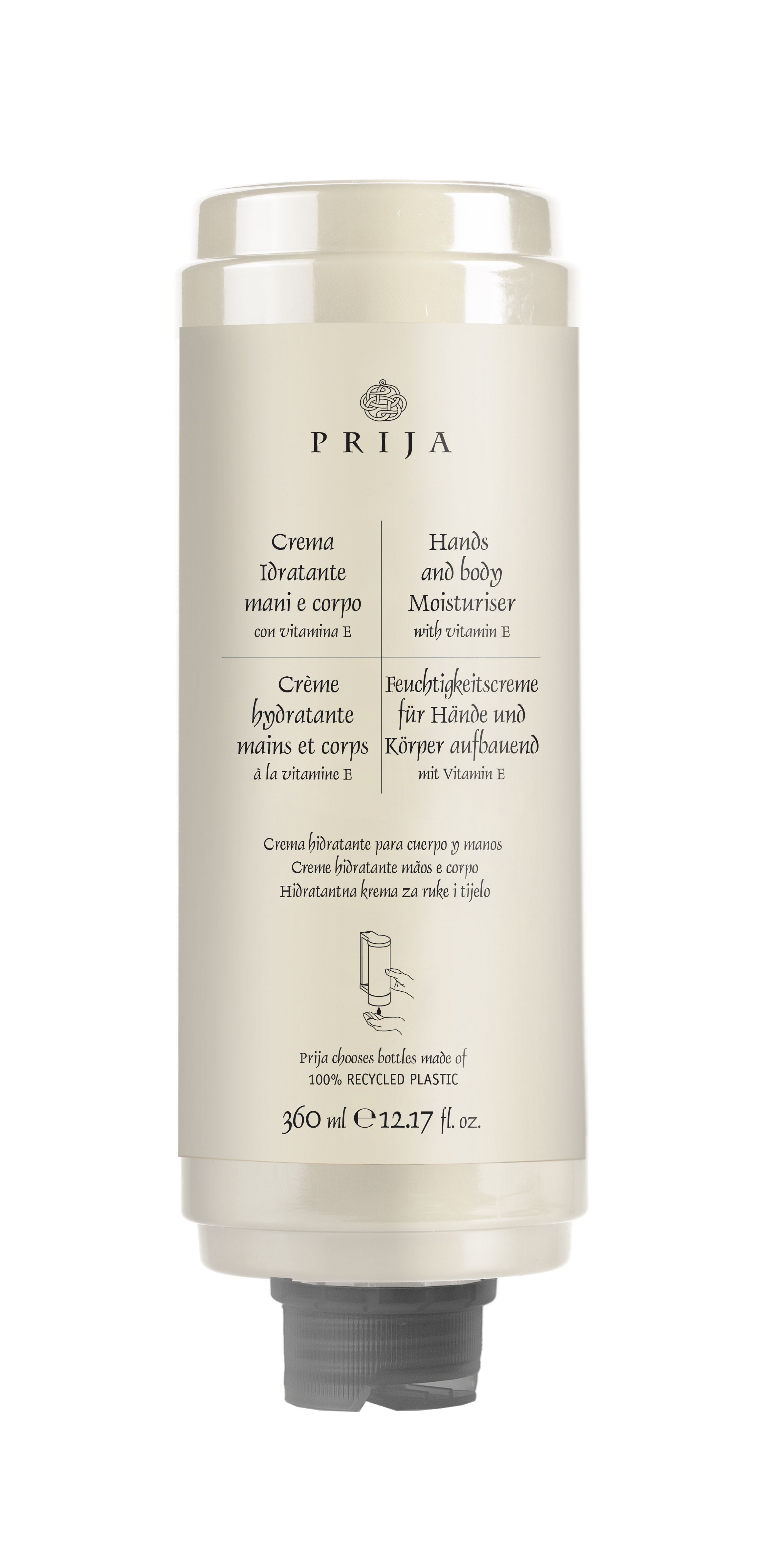 Feuchtigkeitslotion 360 ml Druckspender PRIJA