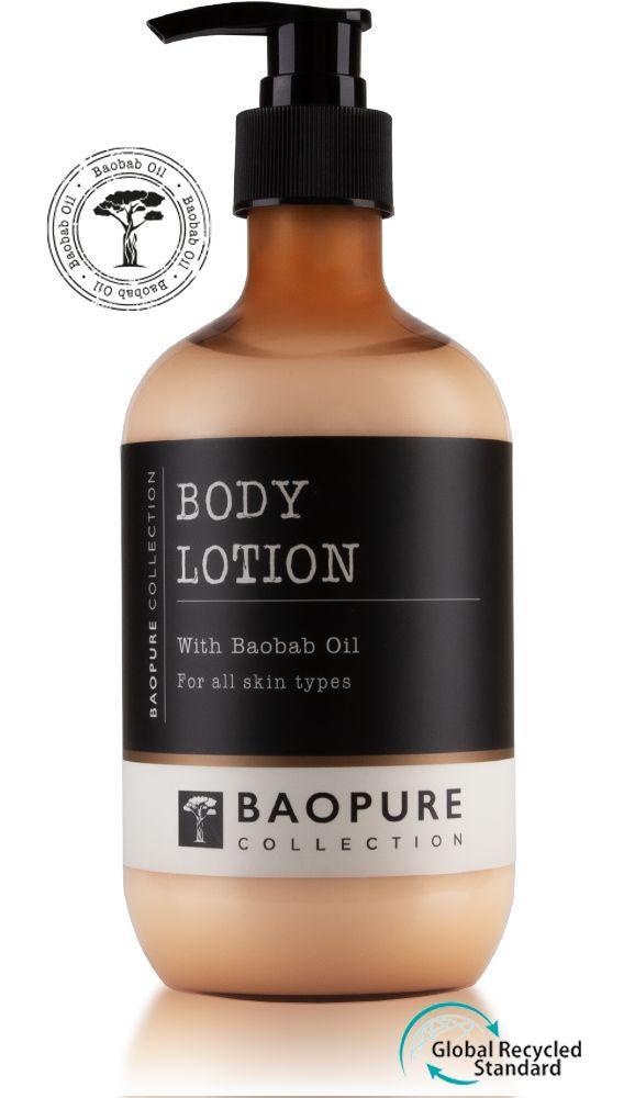 Körperlotion mit hochwertigem Baobab-Öl im 475 ml nachfüllbaren Pumpspender
