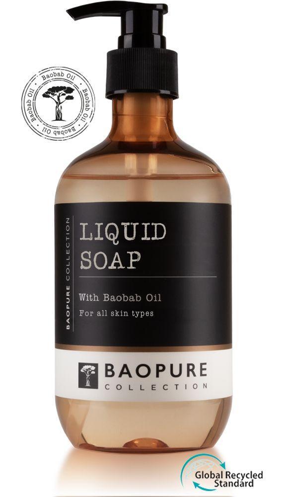 Flüssigseife mit hochwertigem Baobab-Öl im 475 ml nachfüllbaren Pumpspender