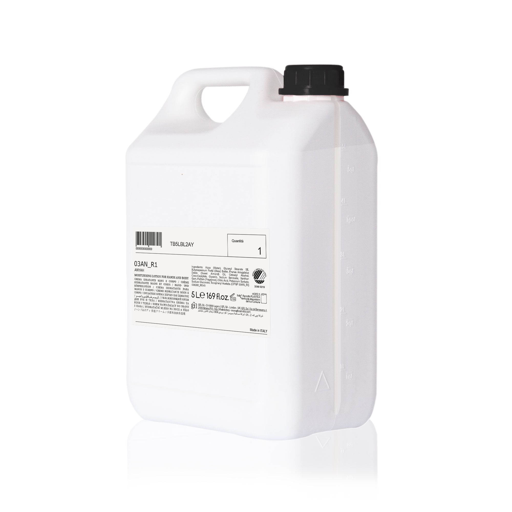 Hand & Körperlotion 5 l Kanister ANYAH