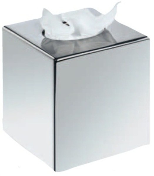 Kosmetikbox-Spender "Cube" silber