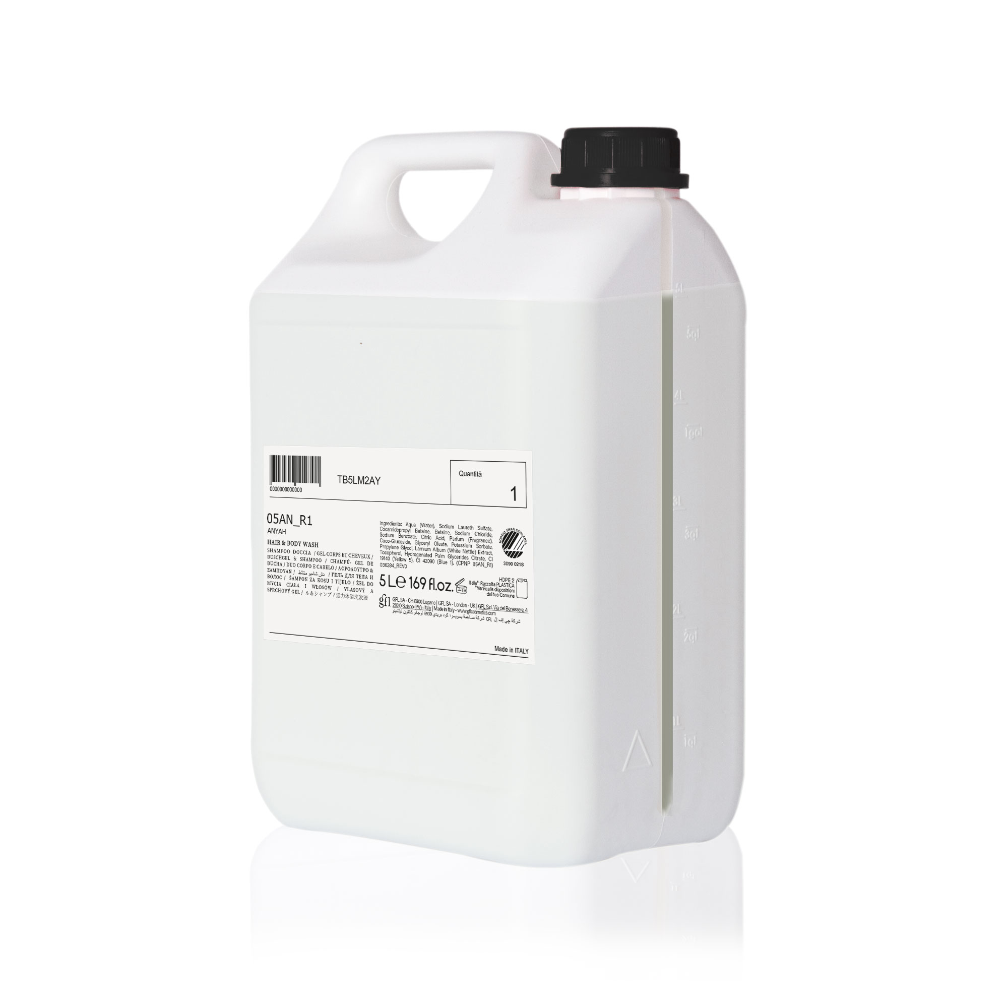 Duschgel/Shampoo 5 l Kanister ANYAH