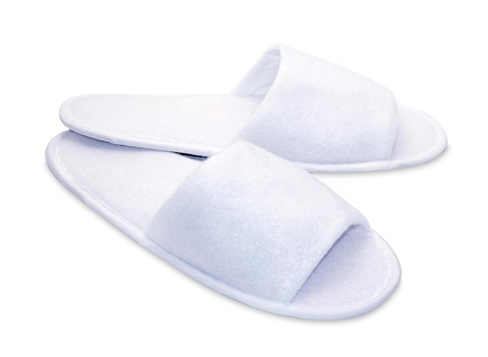 Hotel Frottee-Slipper „Standard“ weiß, offen