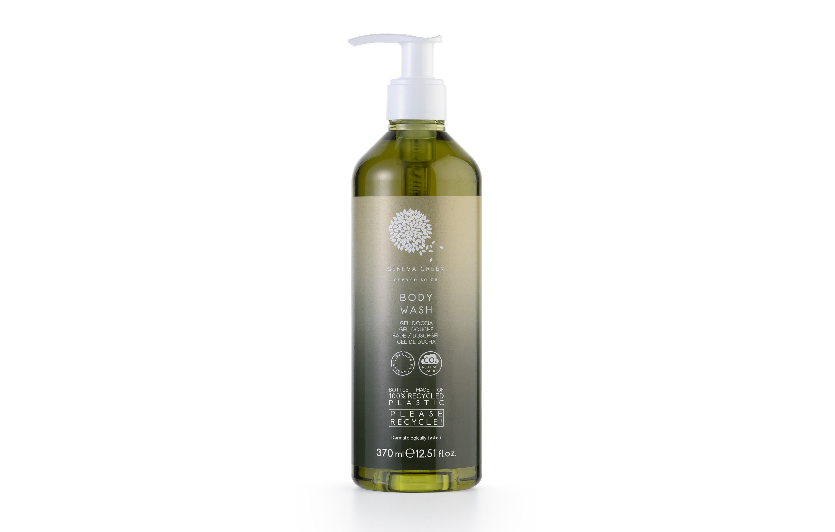 Bodywash 370 ml Pump Dispenser (nachfüllbar) Geneva Green