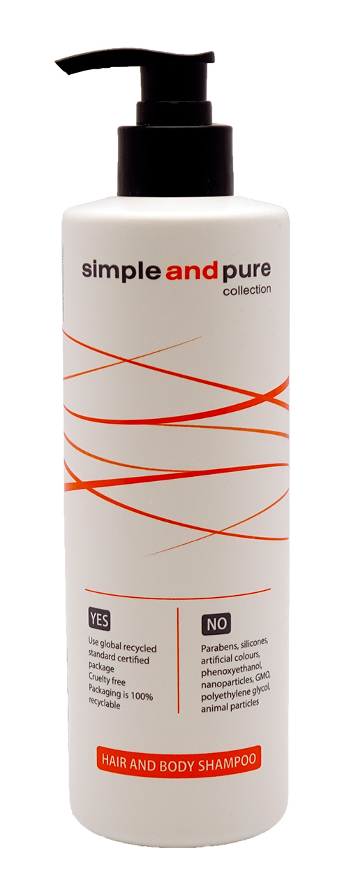 Hair- & Bodyshampoo 450 ml Pump-Spenderflasche Simpleandpure