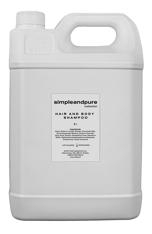 5 l Kanister mit Hair- & Bodyshampoo Simpleandpure