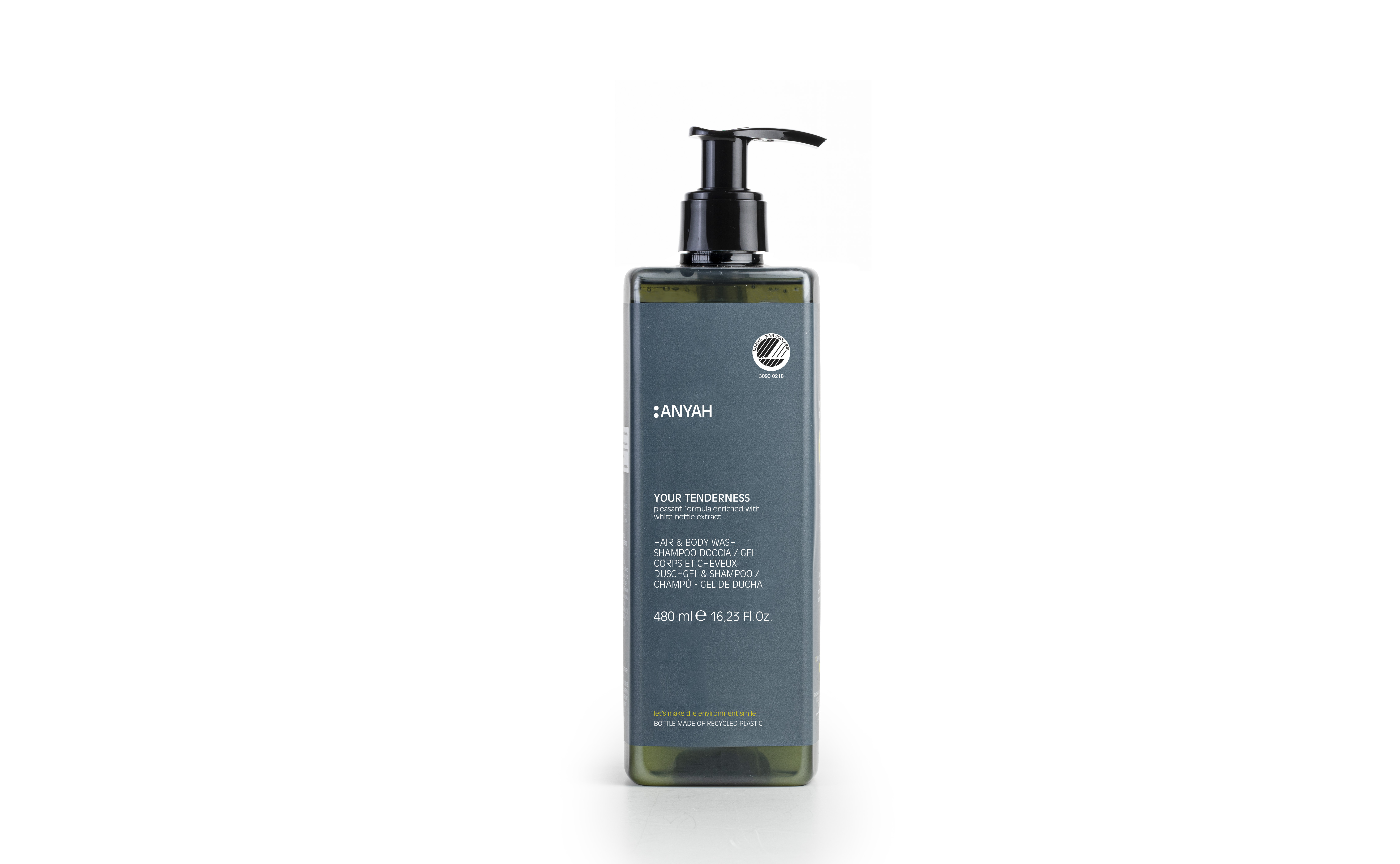 Duschgel/Shampoo 480 ml Pumpspender ANYAH