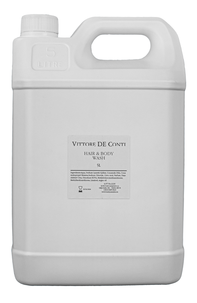 Hair- & Bodyshampoo 5 l Kanister „Vittore De Conti“